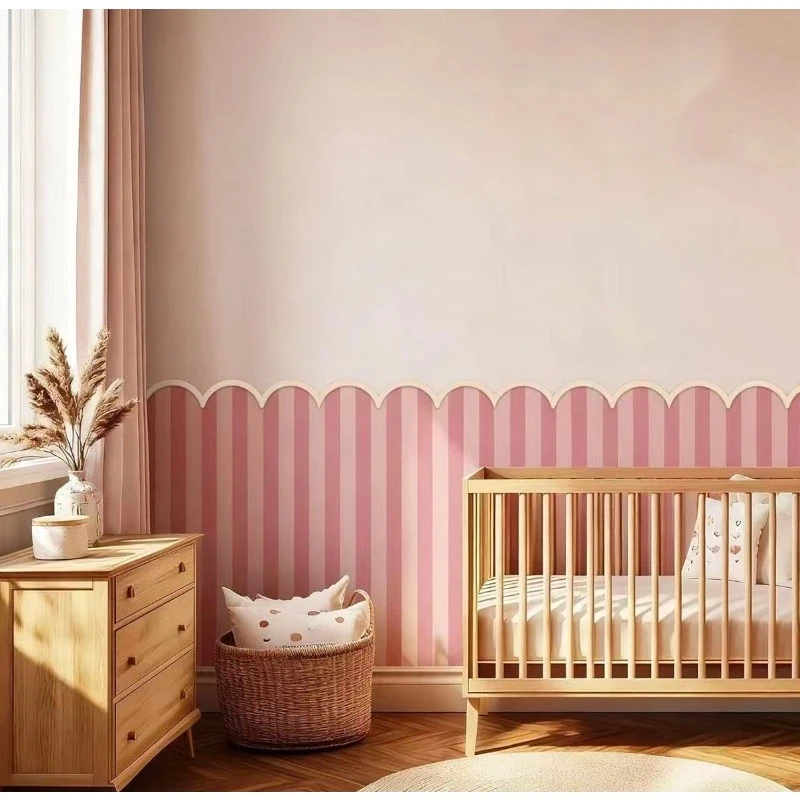 Baby Nursery Stickers - 12/24pcs Lis Kayu Dekoratif Belum Jadi