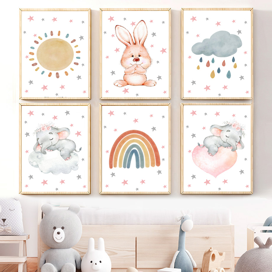 Baby Nursery Murals - Lukisan Dinding Kamar Bayi Cat Air