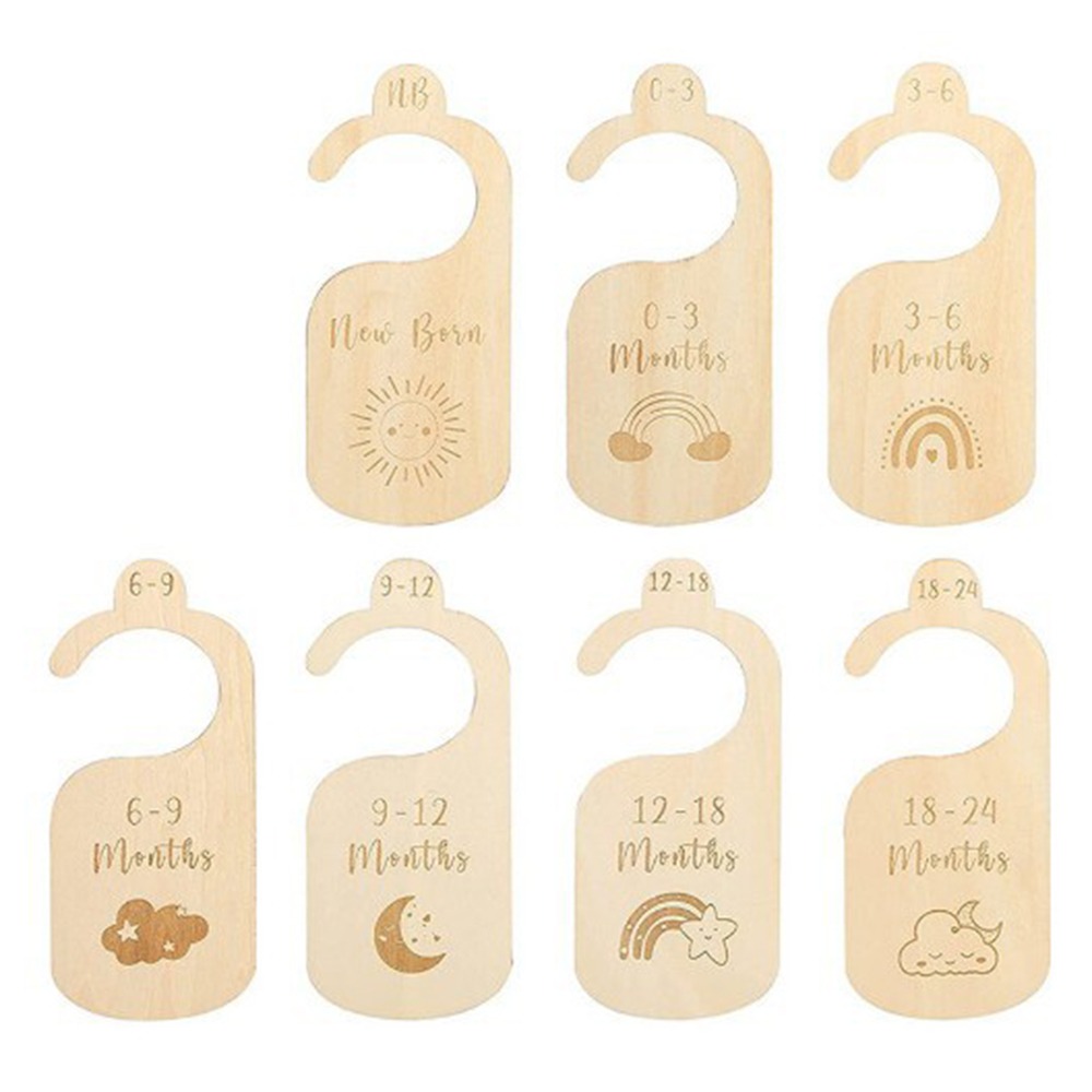 Baby Nursery Uniform - 7/8 Buah Pembagi Lemari Bayi Kayu