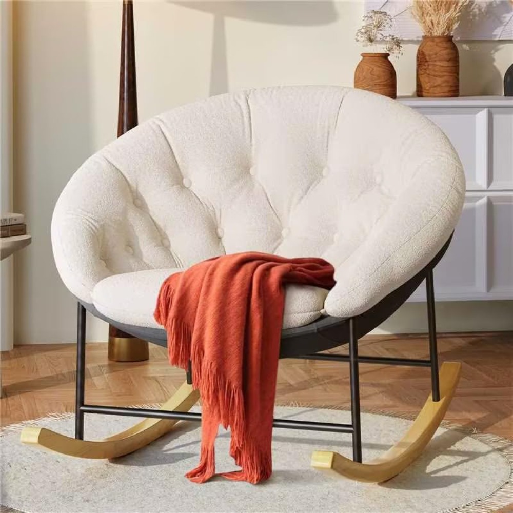 Rocking Chair Nursery - Kursi Goyang Lebar untuk Kamar Bayi,