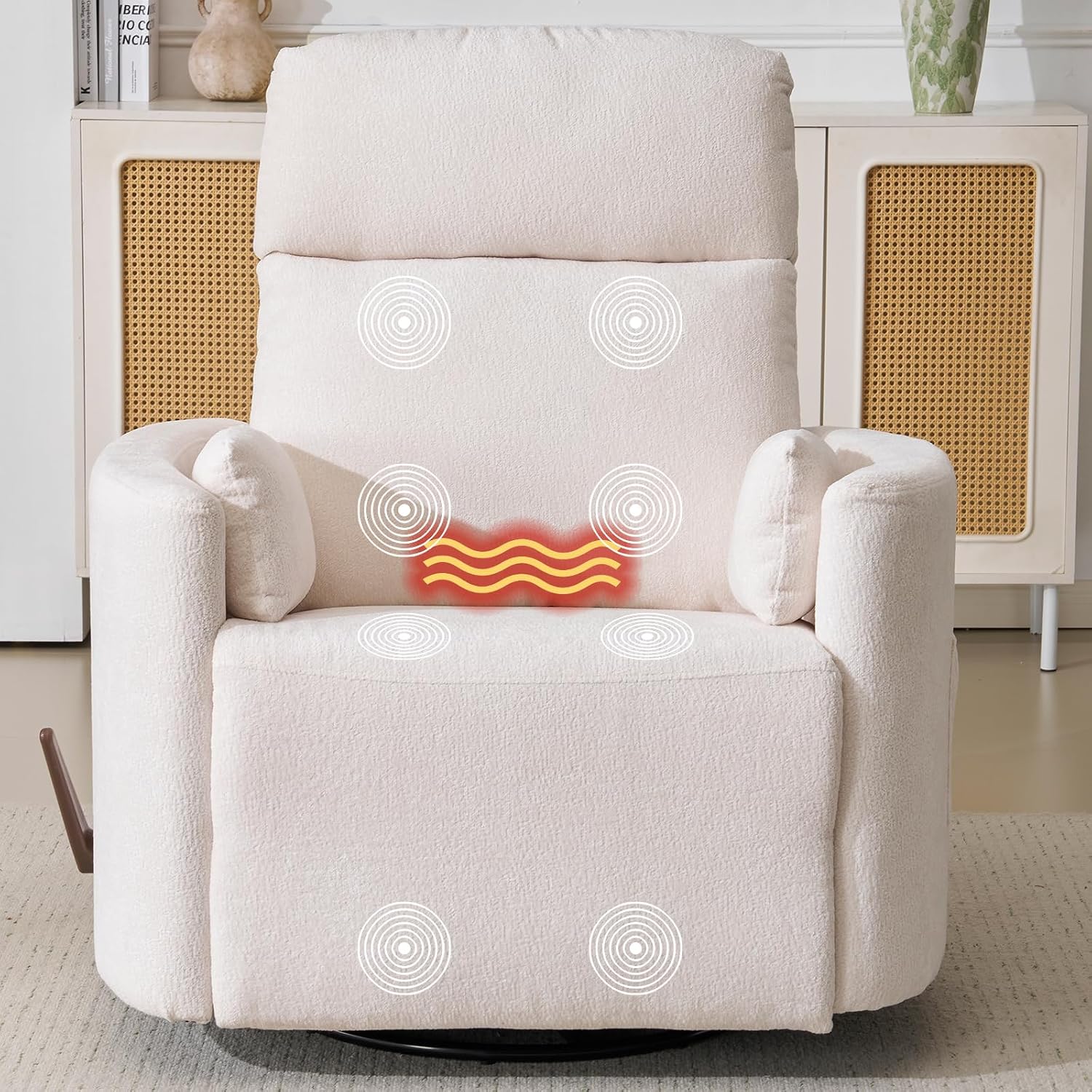 Rocking Chair Nursery - Kursi Recliner Putar Ukuran Besar dengan