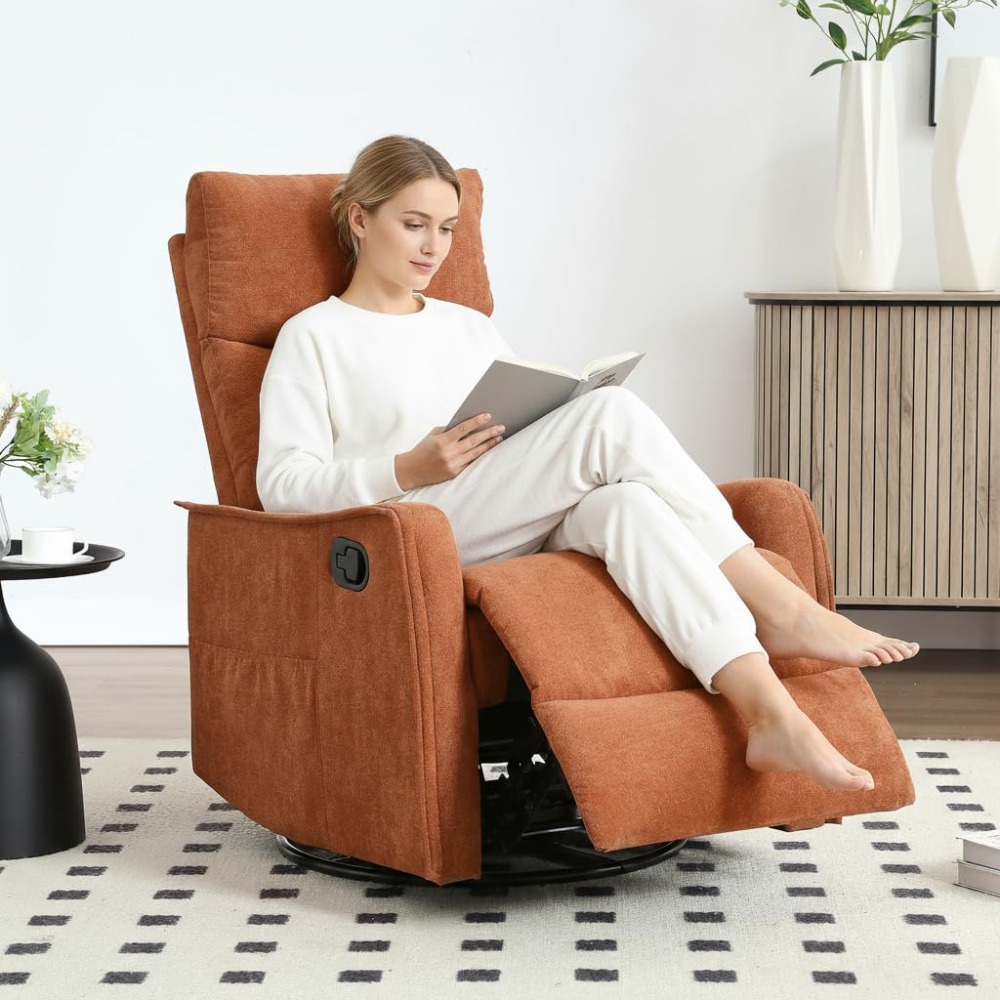 Rocking Chair Nursery - Kursi Santai Berputar 360 Derajat untuk