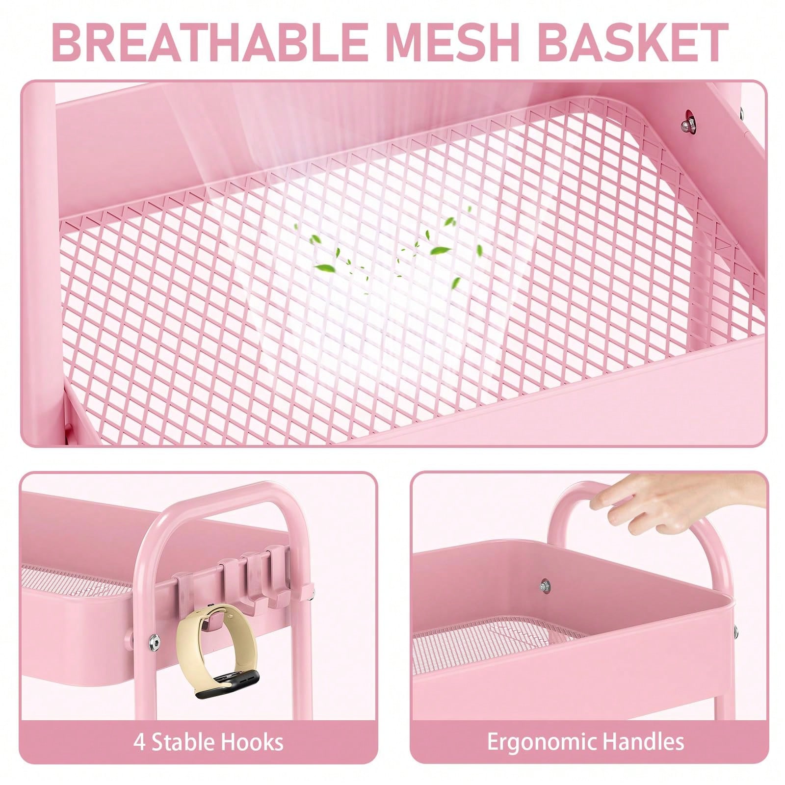 Troli Logam 3 Tingkat Beroda W - Baby Nursery Modern ulasan dan harga