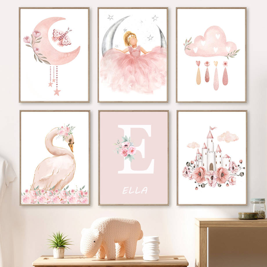 Lukisan Kanvas Pembibitan Seni - Baby Nursery Animal Prints ulasan dan harga
