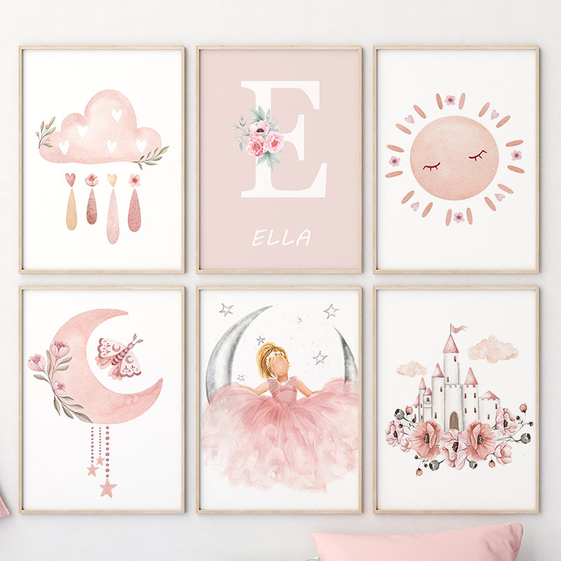 Lukisan Kanvas Pembibitan Seni - Baby Nursery Animal Prints ulasan dan harga