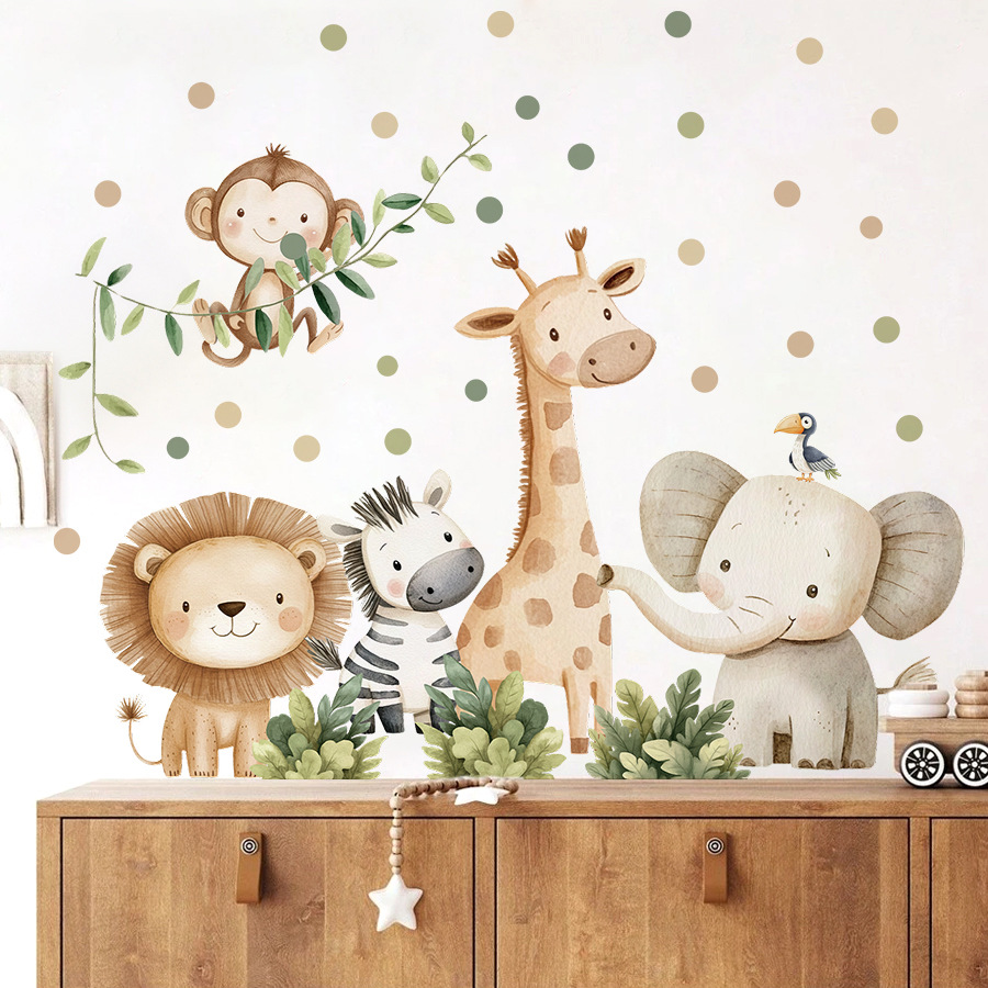 Stiker Dinding Hewan Hutan Boh - Baby Nursery Modern ulasan dan harga