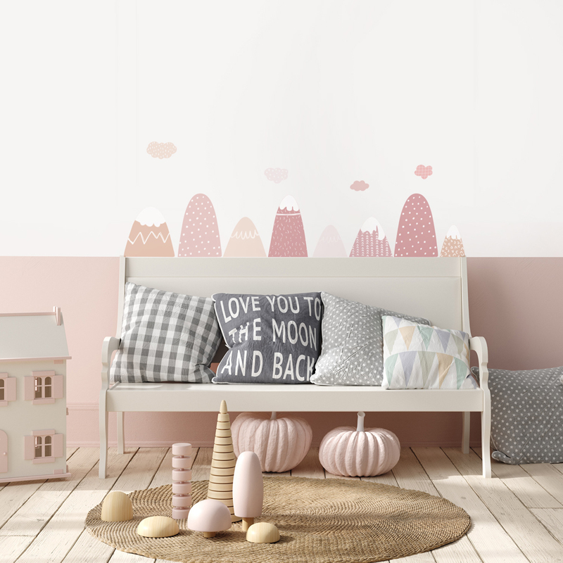 Dekorasi Rumah Nordic Stiker D - Baby Nursery Murals ulasan dan harga