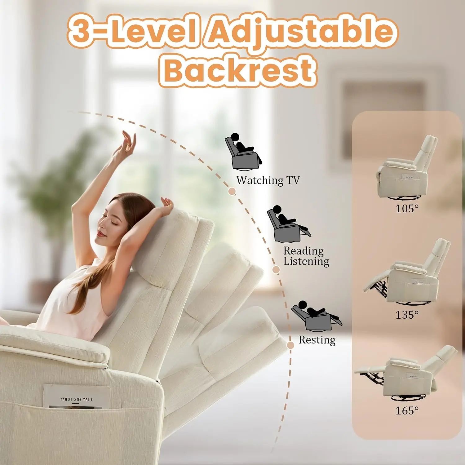Kursi Recliner Korser, Kursi R - Rocking Chair Nursery ulasan dan harga