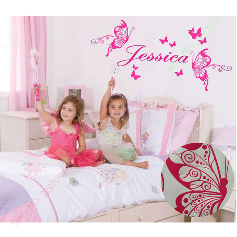 Kupu-kupu Baru Nama Pribadi Vi - Baby Nursery Murals ulasan dan harga