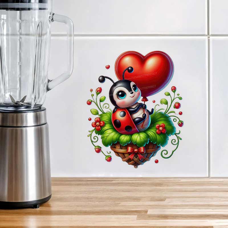 Stiker Dinding Kumbang Lucu De - Baby Nursery Murals ulasan dan harga