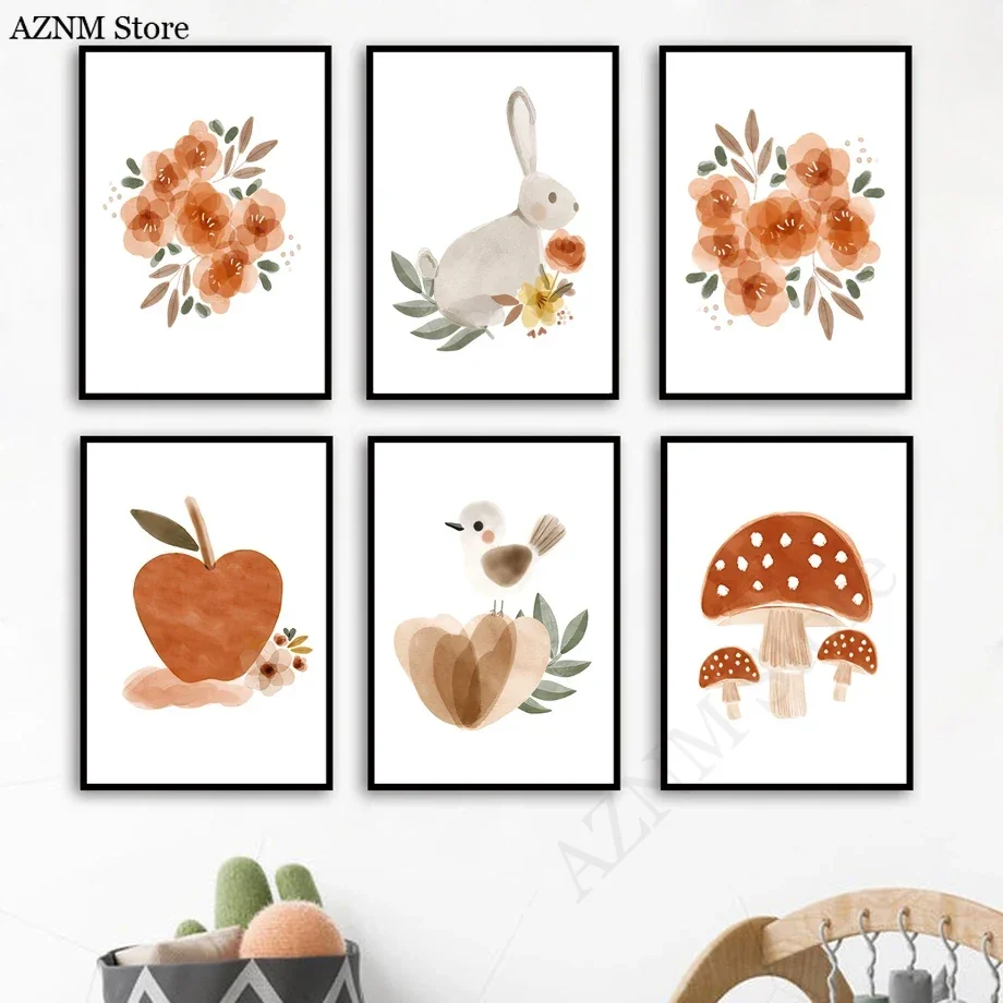 Cat Air Bunga Kelinci Burung A - Baby Nursery Murals ulasan dan harga
