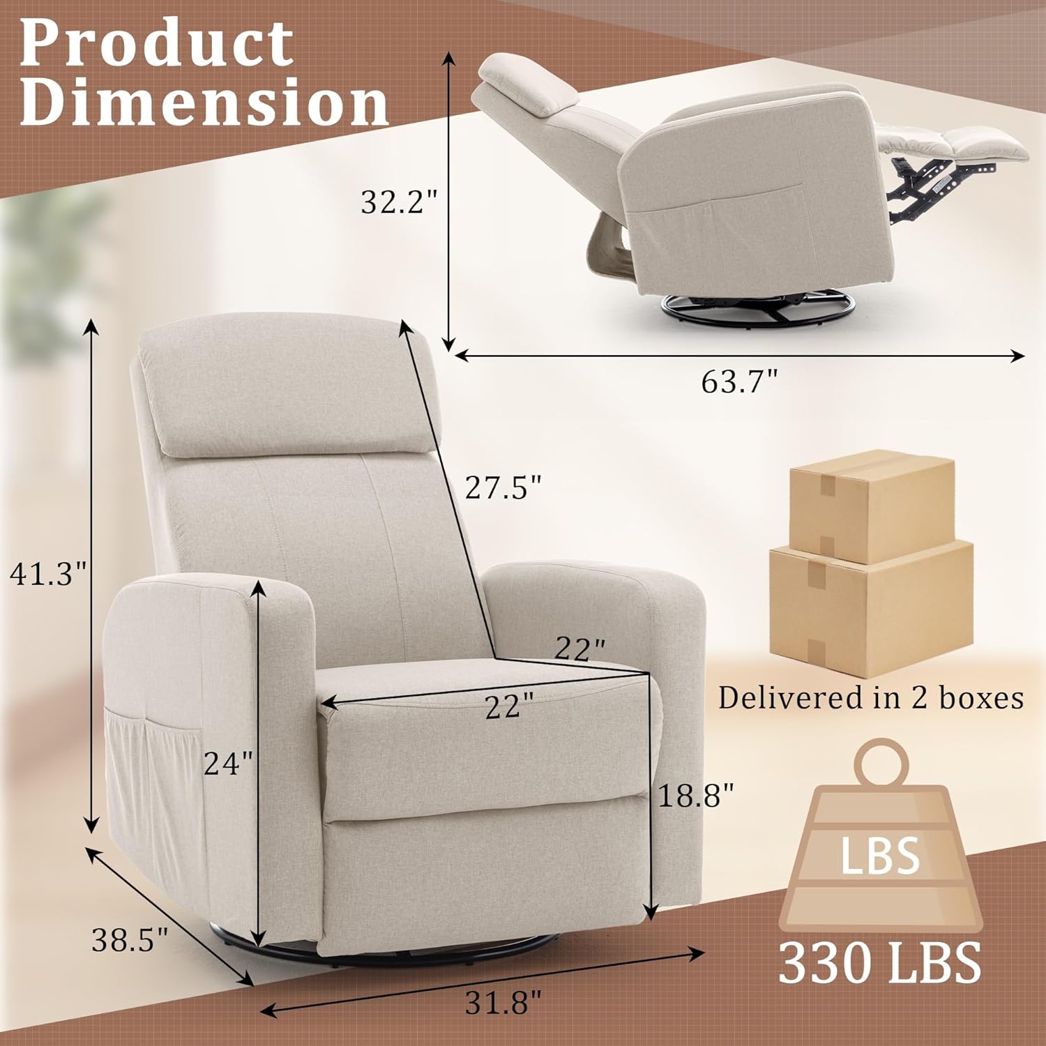 Kursi Recliner Elektrik untuk  - Rocking Chair Nursery ulasan dan harga