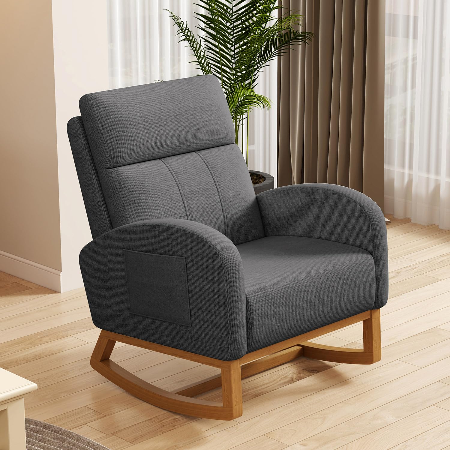 # Kursi Goyang Berlapis Kain d - Rocking Chair Nursery ulasan dan harga