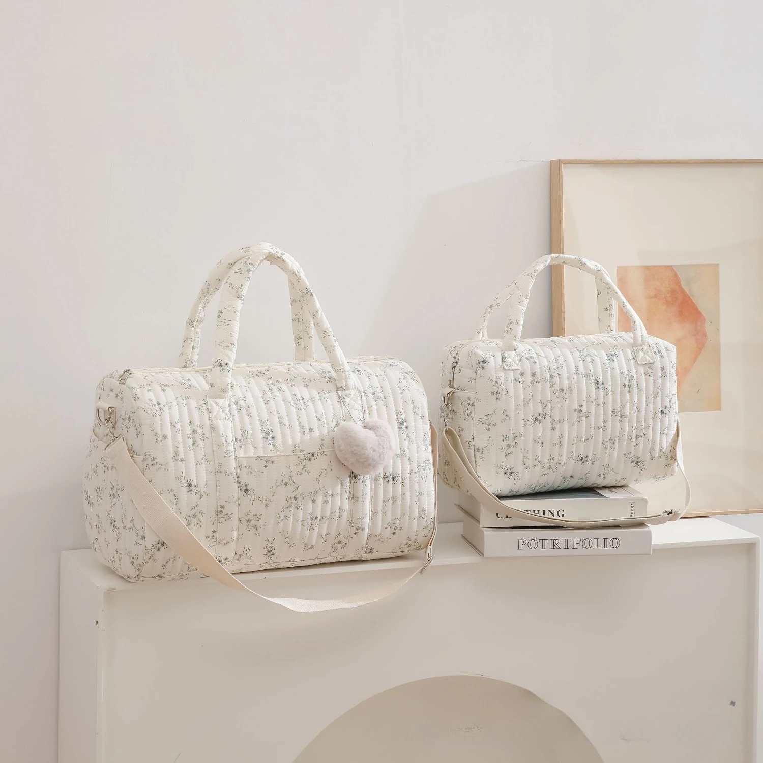 Tas Ibu Bordir Motif Bunga Kap - Diaper Caddy Organizer ulasan dan harga