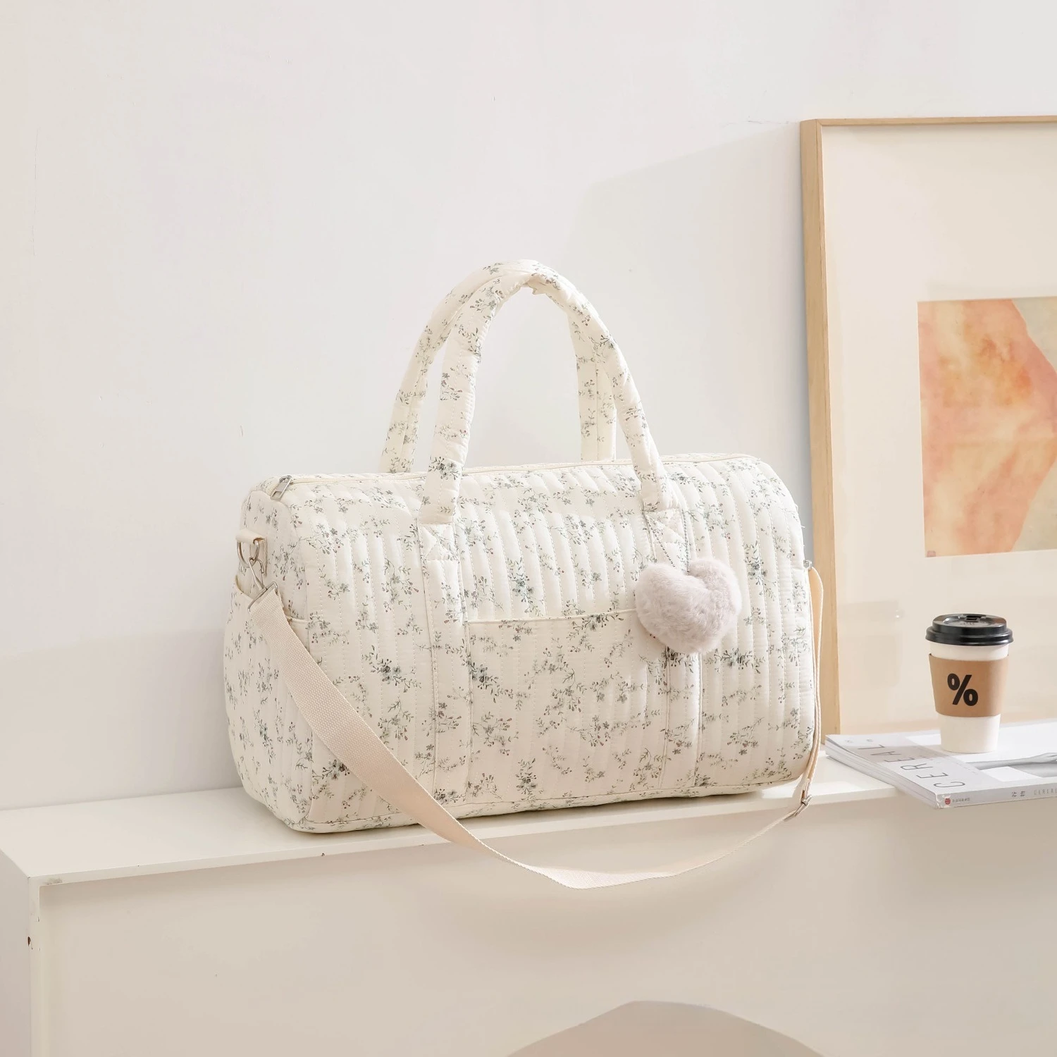 Tas Ibu Bordir Motif Bunga Kap - Diaper Caddy Organizer ulasan dan harga