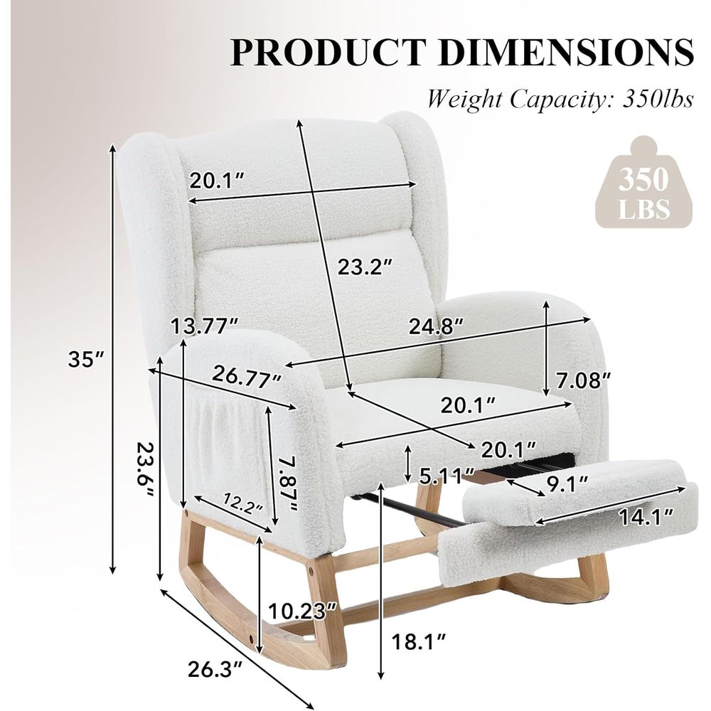 Kursi Goyang Bayi Berlapis Kai - Rocking Chair Nursery ulasan dan harga