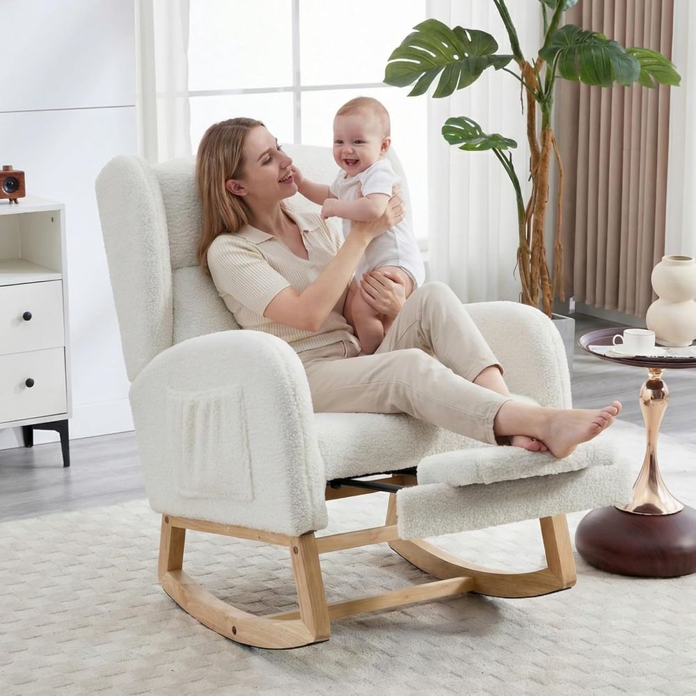 Kursi Goyang Bayi Berlapis Kai - Rocking Chair Nursery ulasan dan harga