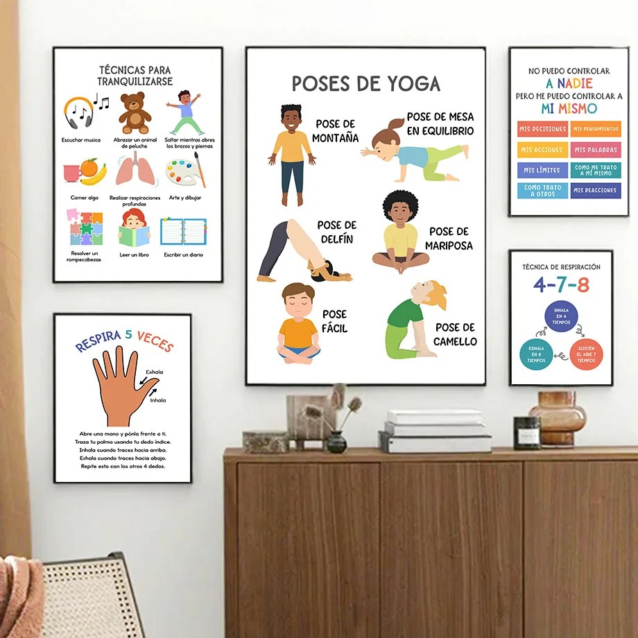 Poster Edukasi Anak Spanyol, E - Baby Nursery In Spanish ulasan dan harga