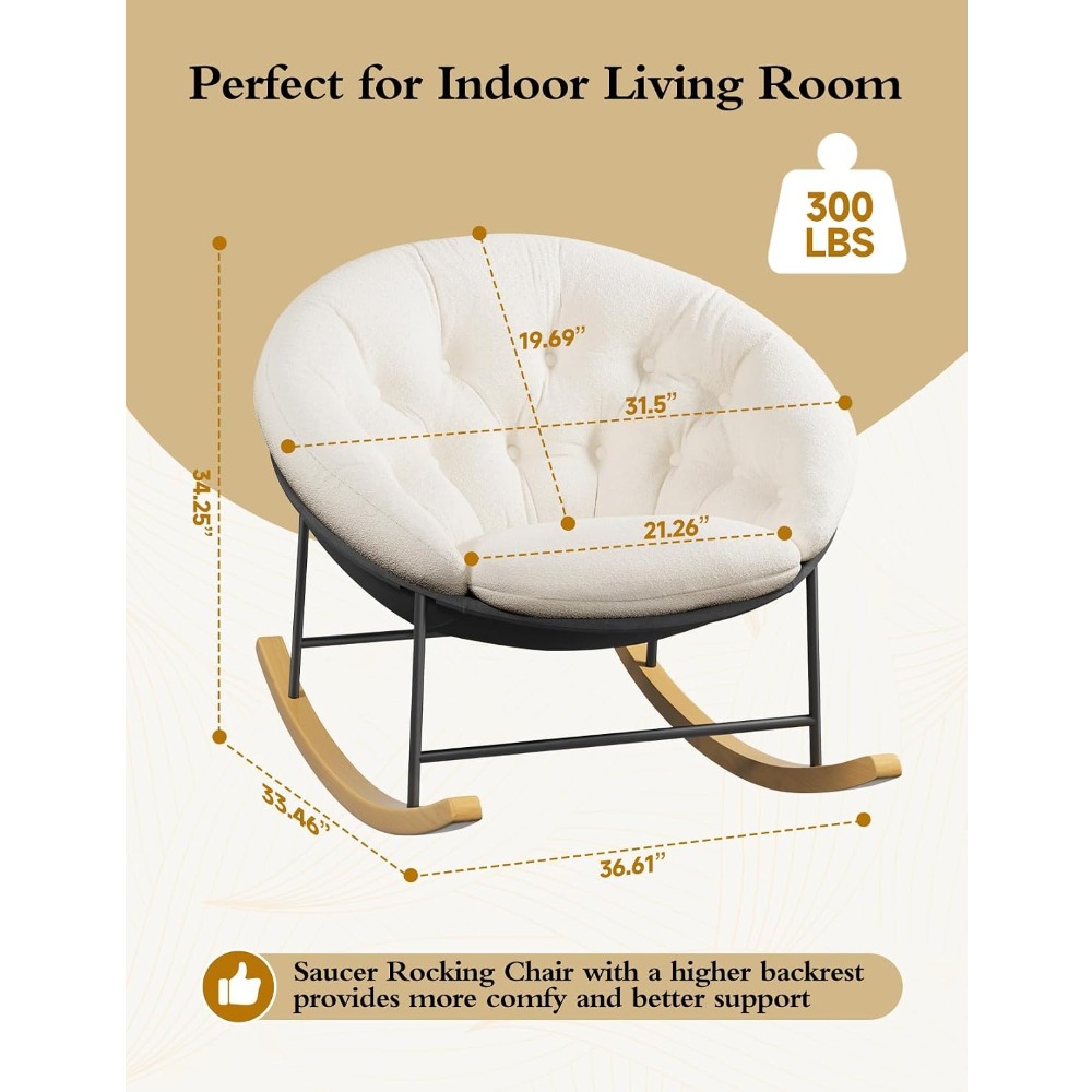 Kursi Goyang Lebar untuk Kamar - Rocking Chair Nursery ulasan dan harga