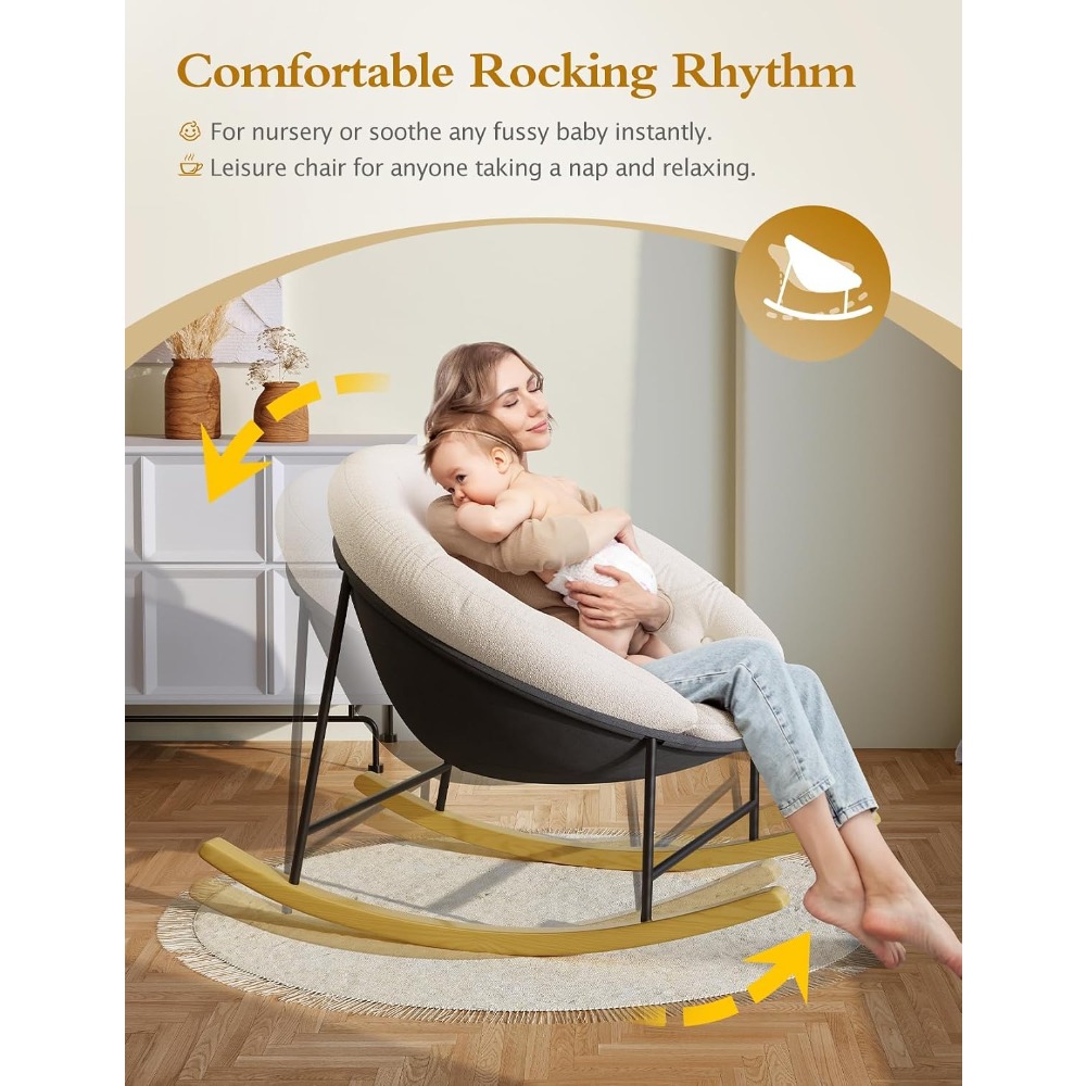 Kursi Goyang Lebar untuk Kamar - Rocking Chair Nursery ulasan dan harga