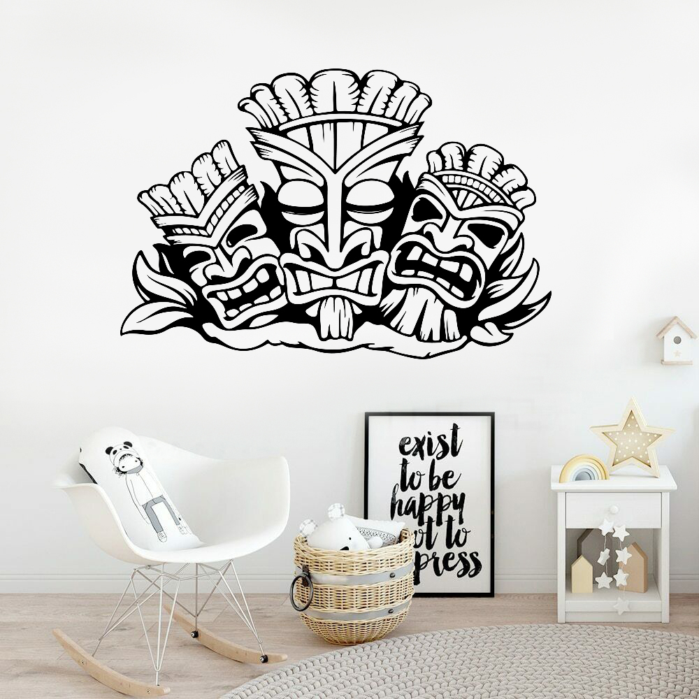 Stiker Dinding Totem Hawaii Al - Baby Nursery Stickers ulasan dan harga