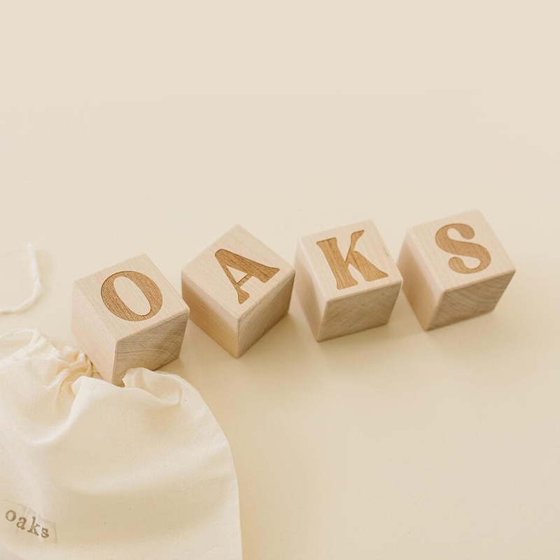 Balok Nama Bayi Kayu yang Dipe - Baby Nursery Name Letters ulasan dan harga