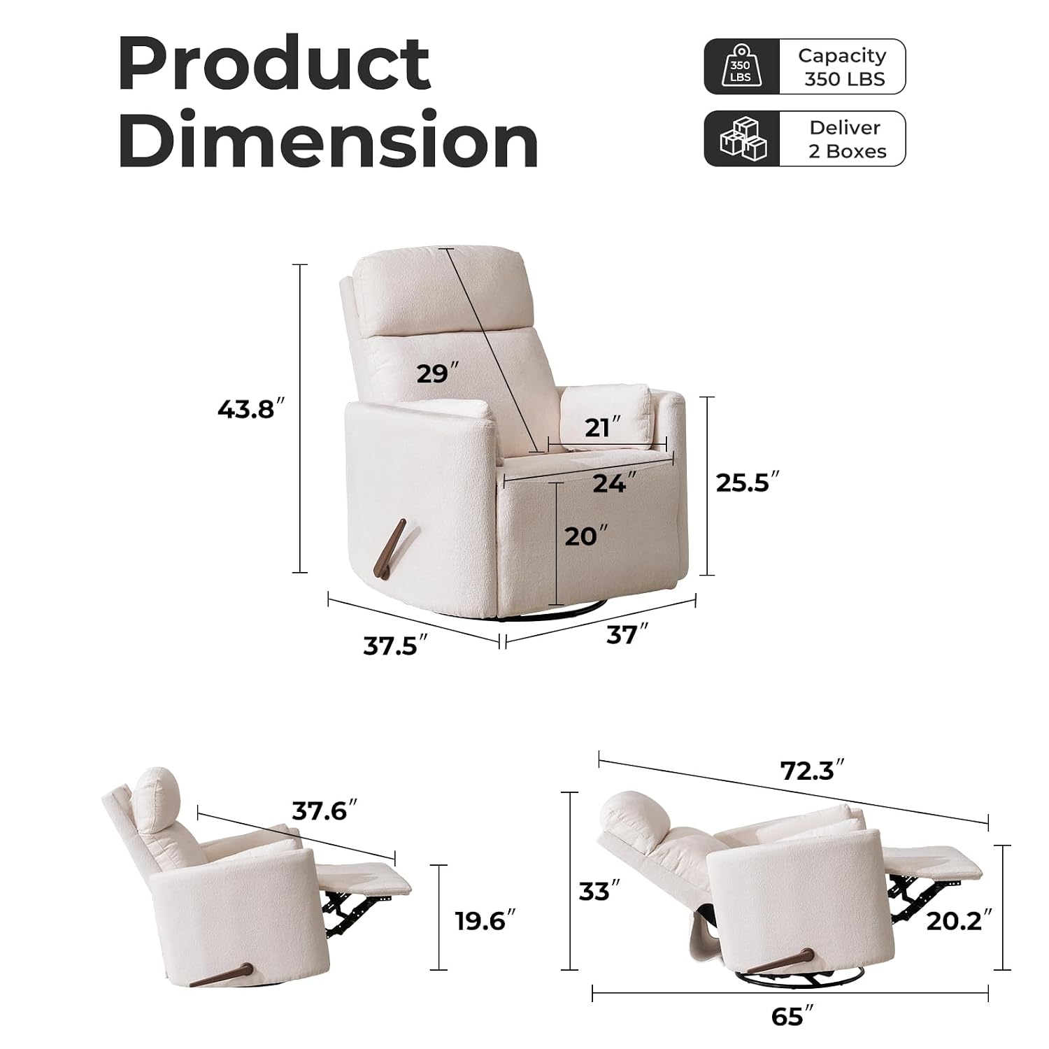 Kursi Recliner Putar Ukuran Be - Rocking Chair Nursery ulasan dan harga
