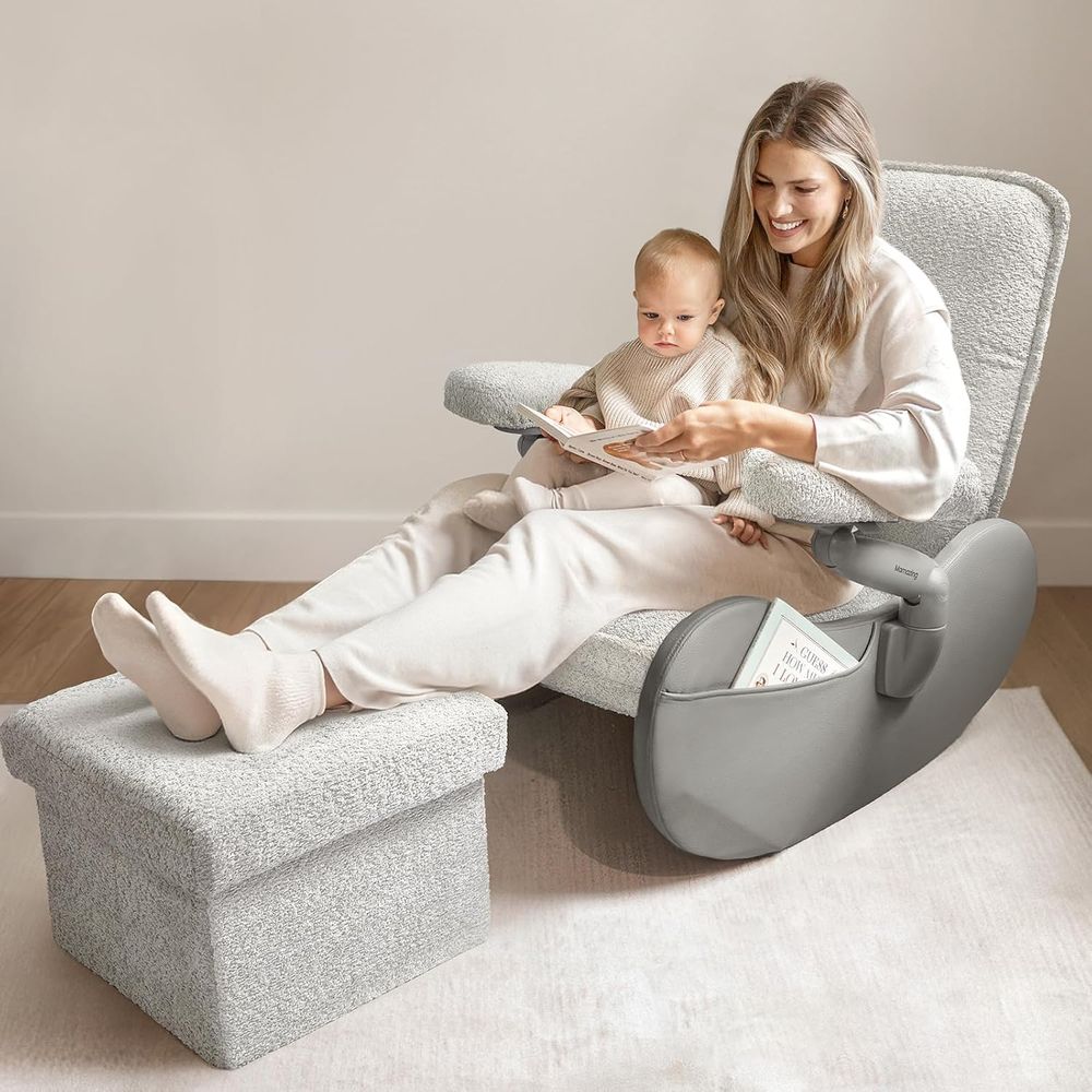 Kursi Goyang Berlapis Kain den - Rocking Chair Nursery ulasan dan harga