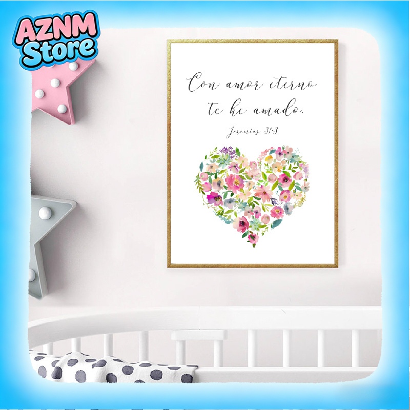 2026 Poster Cetak Kutipan Cint - Baby Nursery In Spanish ulasan dan harga