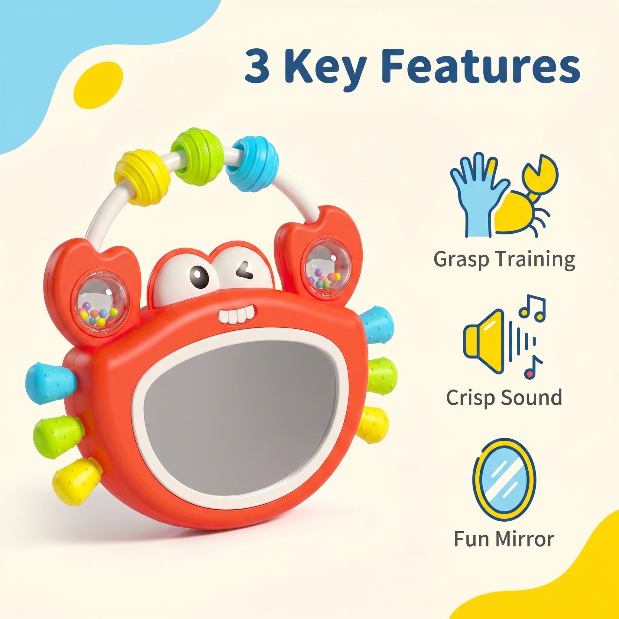 Mainan Cermin Musik Bayi denga - Baby Nursery Song ulasan dan harga