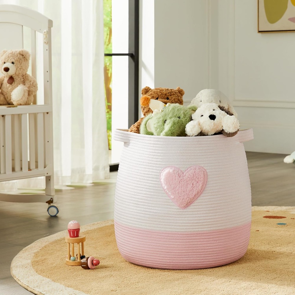 Keranjang Cucian Merah Muda un - Baby Nursery Modern ulasan dan harga