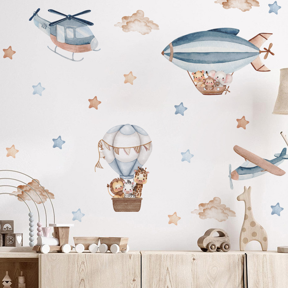 Cat Air hewan panas balon udar - Baby Nursery Stickers ulasan dan harga