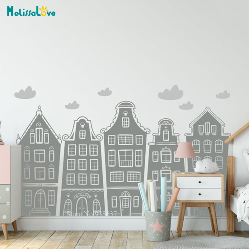 Stiker Rumah Skandinavia & Awa - Baby Nursery Stickers ulasan dan harga
