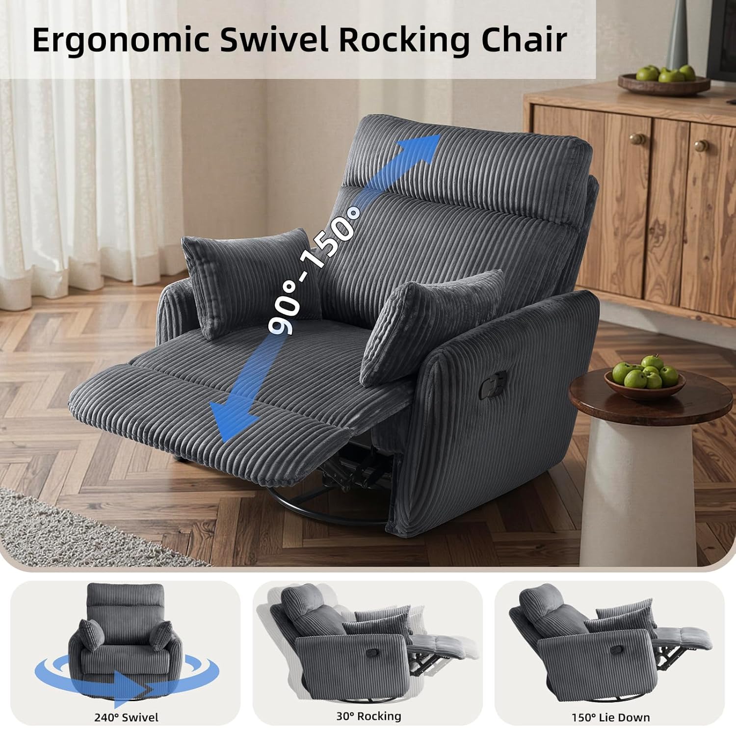 # Kursi Goyang Putar untuk Kam - Rocking Chair Nursery ulasan dan harga