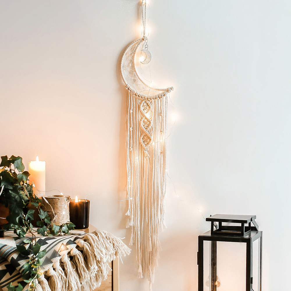 Macrame Dream Catcher Boho dek - Baby Nursery Modern ulasan dan harga