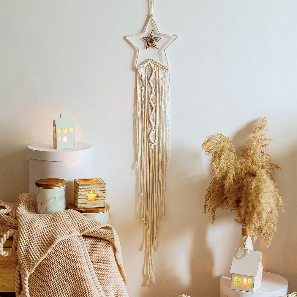 Macrame Dream Catcher Boho dek - Baby Nursery Modern ulasan dan harga