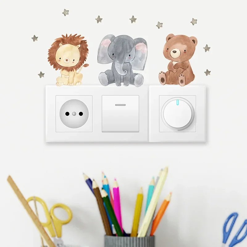 1/2/4/6Set Stiker Dinding Hewa - Baby Nursery Stickers ulasan dan harga